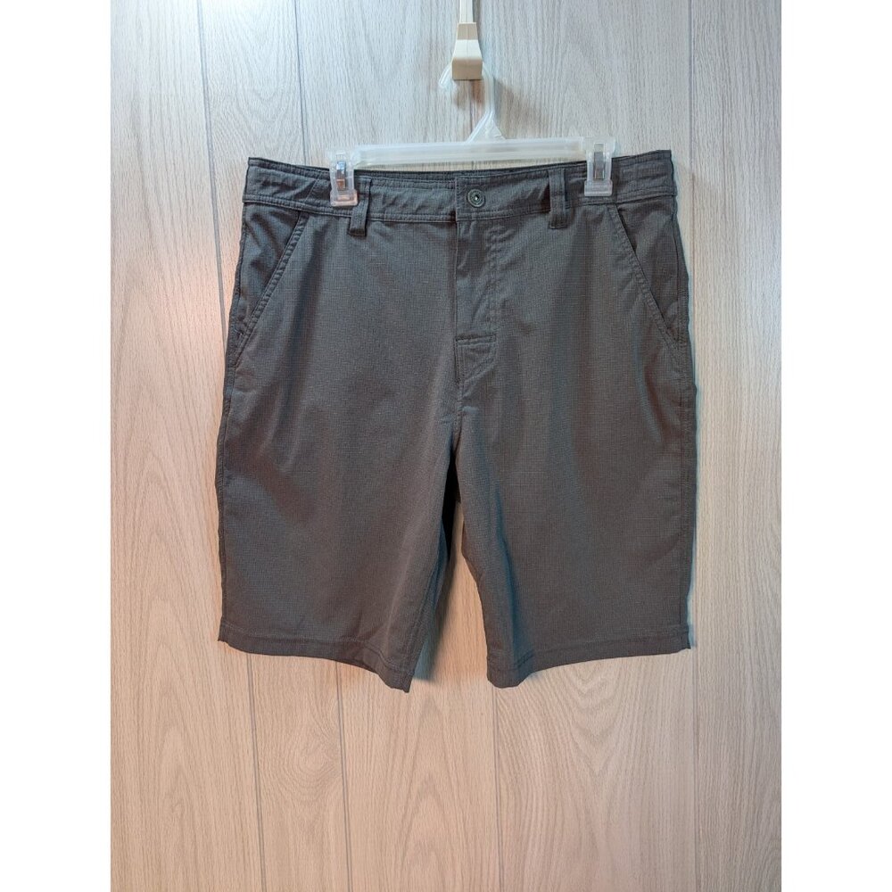 Prana Shorts Mens 34 34x10 Grey Stretch  Polyester Blend Shorts Casual